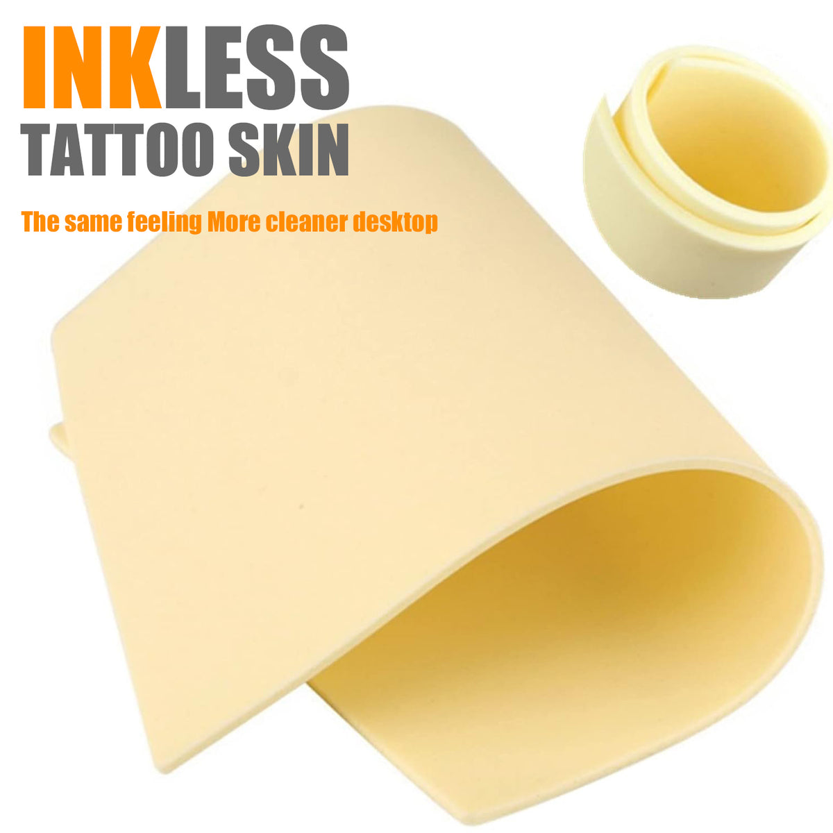 INKLESS 3mm 8x12" Fake Skin Tattoo Practice Skins